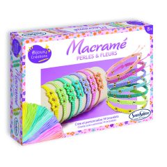   Makramé karkötő készítő gyöngyökkel és virágokkal (Sentosphére) SA80003