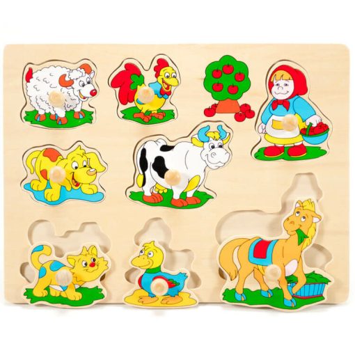 Fogantyús puzzle (bárányos)