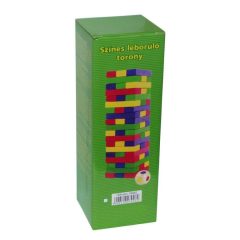 Jenga 54db-os (színes)