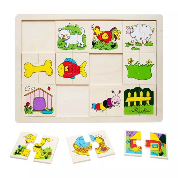 Puzzle felező (állatos)