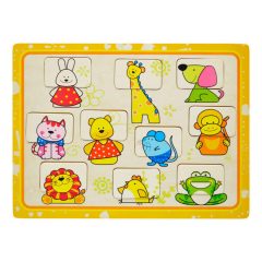 Puzzle fából: arckereső (nyuszis)