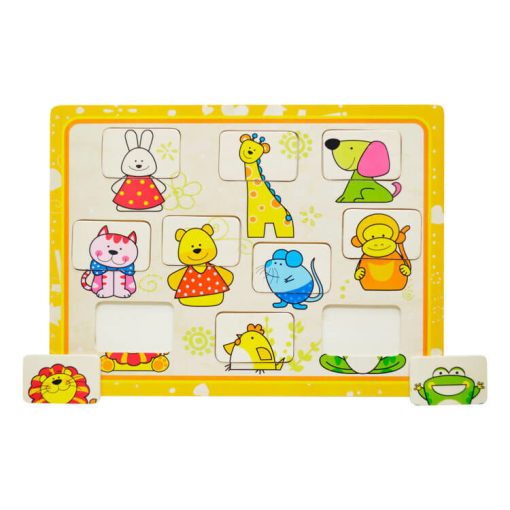 Puzzle fából: arckereső (nyuszis)