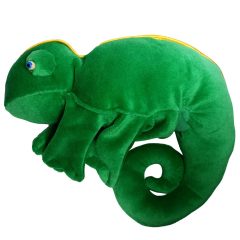 Kesztyűbáb felnőtt kézre (kaméleon, zöld)