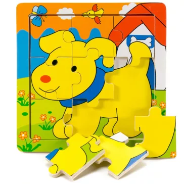 Puzzle 9 db-os (kutyás)