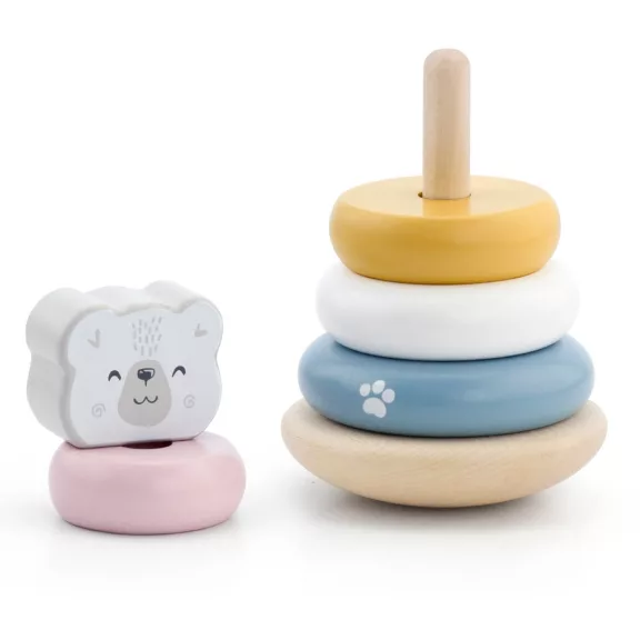 Montesszori torony fából: maci VP (PolarB)
