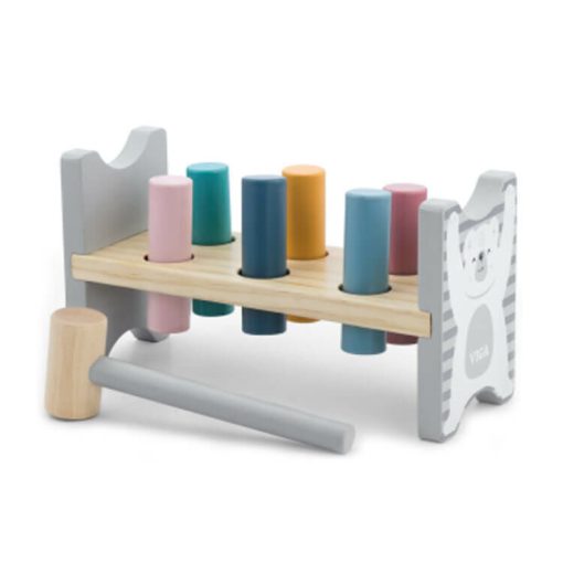 Dühöngő: szürke, színes – Kalapálós játék (PolarB)