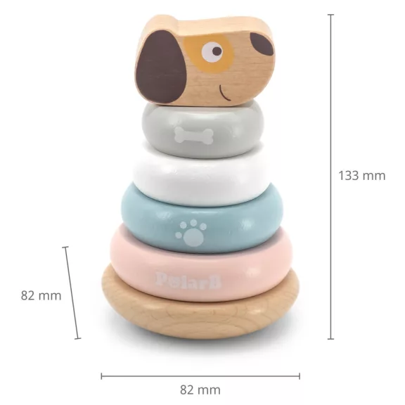 Montesszori torony fából: kutya VP (PolarB)