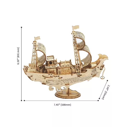 3D modell - hajó