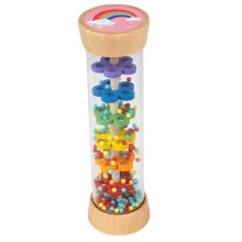 Hengeres színes csörgő (unikornis és szivárvány) "esőcsináló"