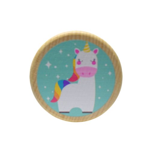 Hengeres színes csörgő (unikornis és szivárvány) "esőcsináló"