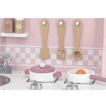 Játékkonyha fából: rózsaszín (PolarB)