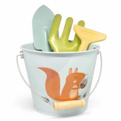 Kerti szerszámok vödörrel: kék, fém