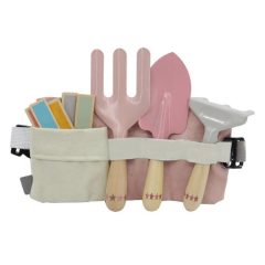 Kerti szerszámok övben: rózsaszín, fém