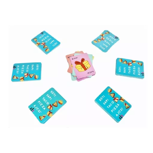 Süti, sapi, taco, pizza, ajcsi - Társasjáték