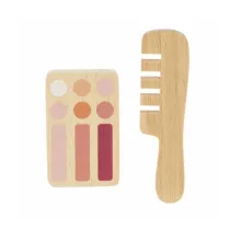 Kozmetikai készlet rózsaszín és zöld fémdobozban