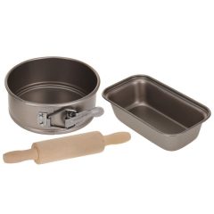 Játék sütemény sütő szett: 3 db-os, 20 cm