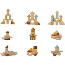 25 db-os építőkocka kiskocsiban 