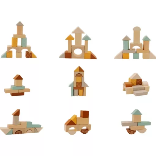 25 db-os építőkocka kiskocsiban 