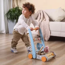 Járásfejlesztő kocsi fából: rókás (PolarB)