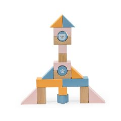 Építőkocka húzogatós fakiskocsiban (PolarB)