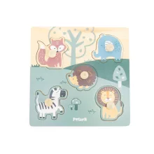 Fogantyús fa puzzle: állatok (PolarB)