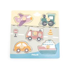 Fogantyús fa puzzle: járművek (PolarB)