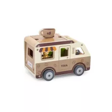 Kávé és büfékocsi tartozékokkal 