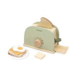   Kenyérpirító fából: tartozékokkal, pasztell zöld (PolarB)