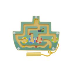 Mágneses golyóvezető - zöld hajó