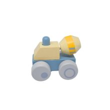 Gurulós, hangot adó betonkeverő - pasztell színben