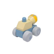 Gurulós, hangot adó betonkeverő - pasztell színben