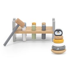   Dühöngő és pingvin torony: fajáték pasztell színben (PolarB)