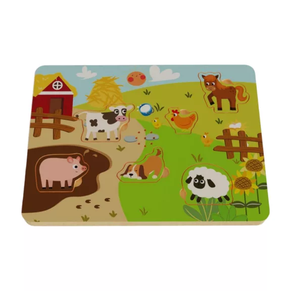 Hangot adó állatos puzzle Hangot adó állatos puzzle