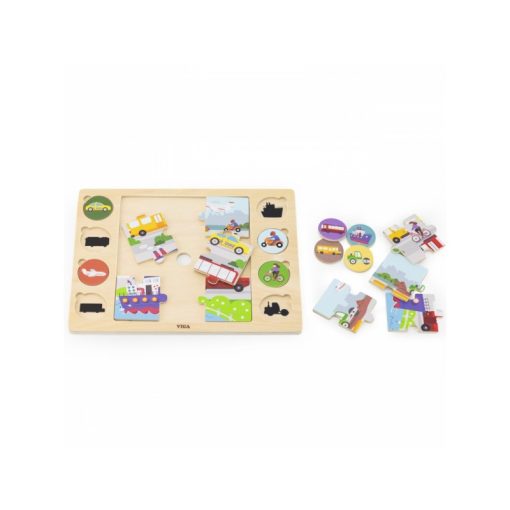 Puzzle - találd meg a párokat - járműves