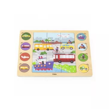 Puzzle - találd meg a párokat - járműves