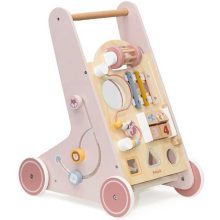 Multifunkciós járásfejlesztő fából, rózsaszín (PolarB)