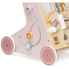 Multifunkciós járásfejlesztő fából, rózsaszín (PolarB)