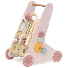 Multifunkciós járásfejlesztő fából, rózsaszín (PolarB)