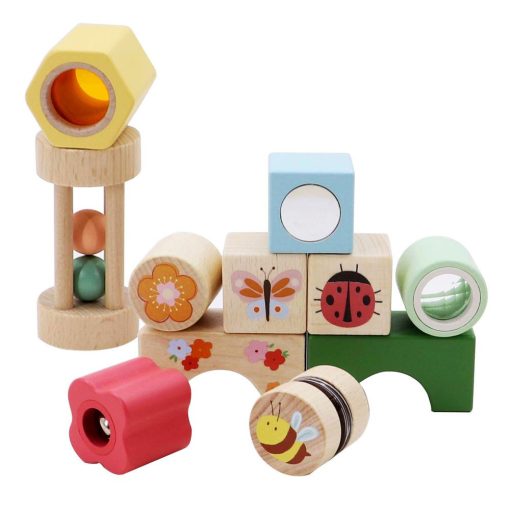 Hangot adó, rovaros építőkocka (14 db-os)