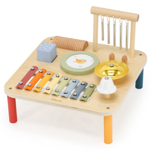 Multifunkciós aktív faasztal: hangszerekkel, madárkás (PolarB)