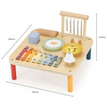 Multifunkciós aktív faasztal: hangszerekkel, madárkás (PolarB)