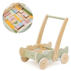 Járásfejlesztő fakocsi: krokodilos (PolarB)