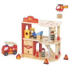 Tűzoltóság kiegészítőkkel (Viga Toys II.)