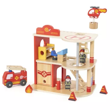 Tűzoltóság kiegészítőkkel (Viga Toys II.)