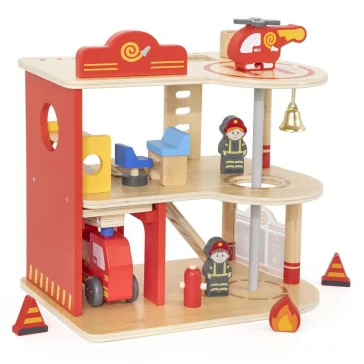 Tűzoltóság kiegészítőkkel (Viga Toys II.)