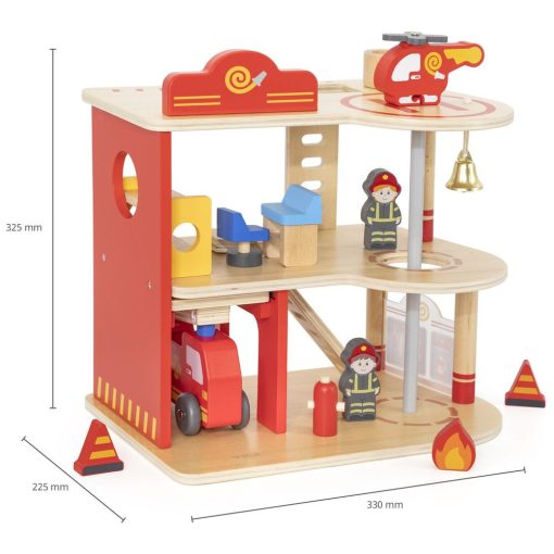 Tűzoltóság kiegészítőkkel (Viga Toys II.)