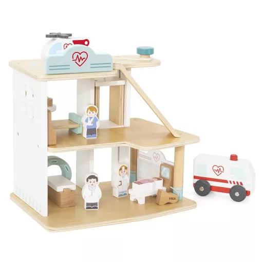 Mentőállomás kiegészítőkkel (Viga Toys)
