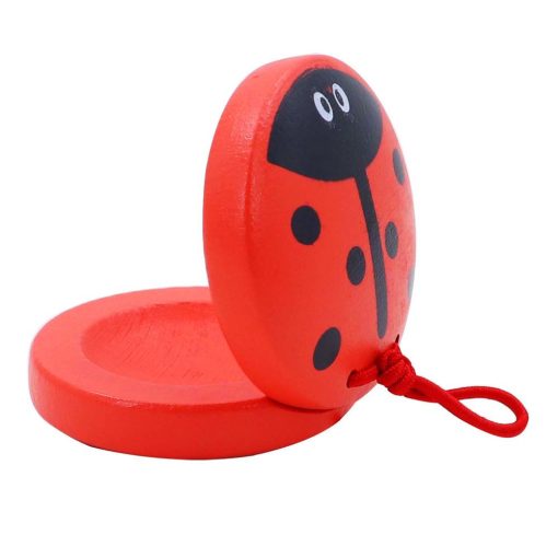 Kasztanyetta állatfigurás: katica