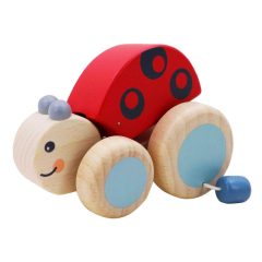 Húzogatós állatfigura: katica