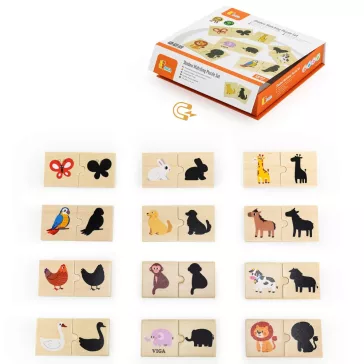 Készségfejlesztő puzzle: árnyék (Viga)